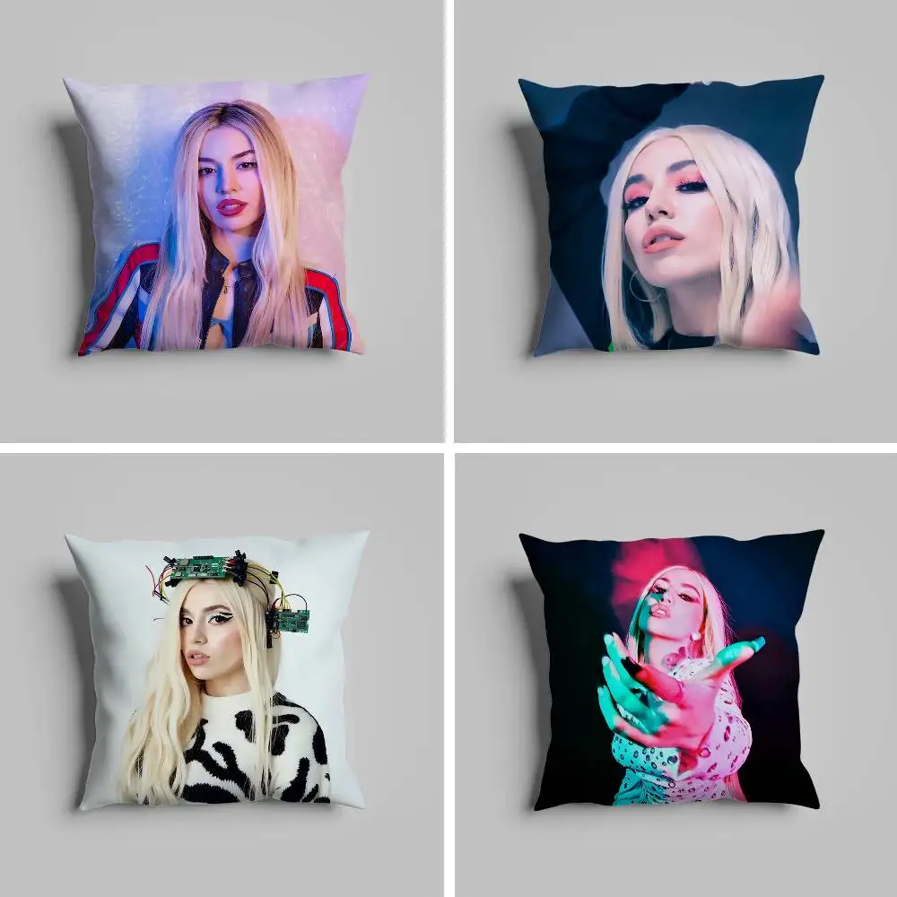 

A-Ava Max Pop Singer Pillow Case For Car Pillows 60x60 Cushions Luxury Double Sided Cover Home And Decoration Sofa 30x30