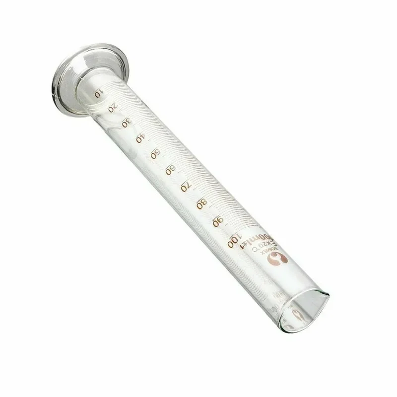 Glass Measuring Cylinder  Professional Lab Graduated Cylinder Chemistry Lab Standard Measurement Cup / Measuring Cylinder Brush
