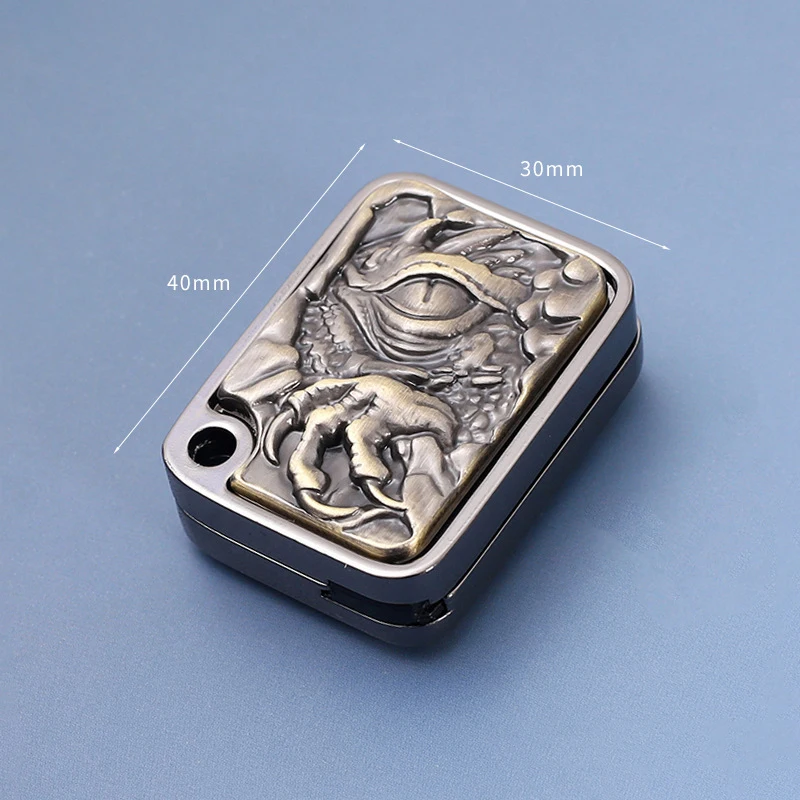 Nowe metalowe karty EDC do wyciskania, kwadratowe karty do wyciskania, sensoryczny slider antystresowy, metalowy fidget spinner, zabawka antystresowa do uwalniania emocji.