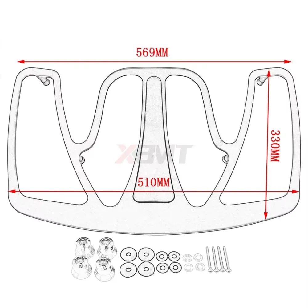 Motorcycle Trunk Luggage Rack Top Rail Case For Honda Goldwing GL1800 GL 1800 2001-2017 2009 2010 2011 2012 2013 2014 2015 2016