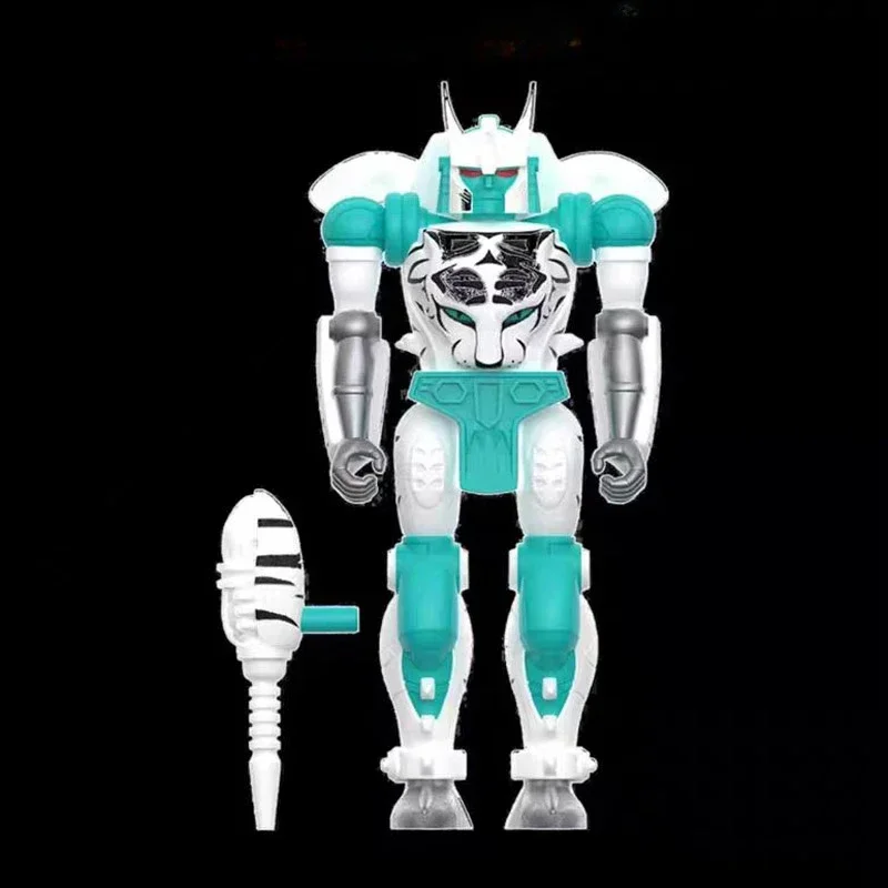 In Stock Super7 Transformers Tigatron Wrecks 3.75 Inch ReAction Figure Toys Toy Collectible Doll Halloween Gift