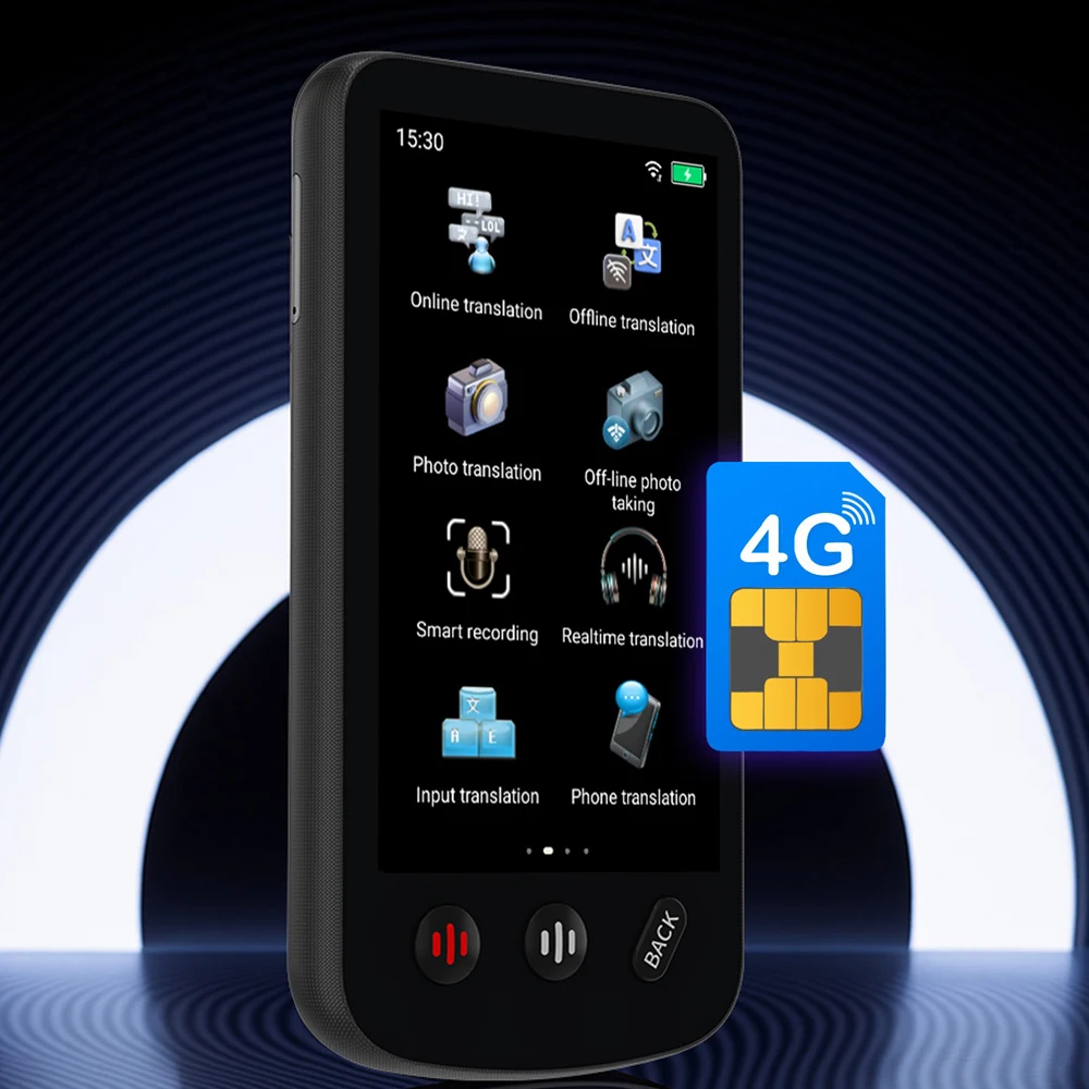 2025 New Smart AI Offline Translator Machine Multi-Language Learning ChatGPT Chat Device for Travel Voice Translation
