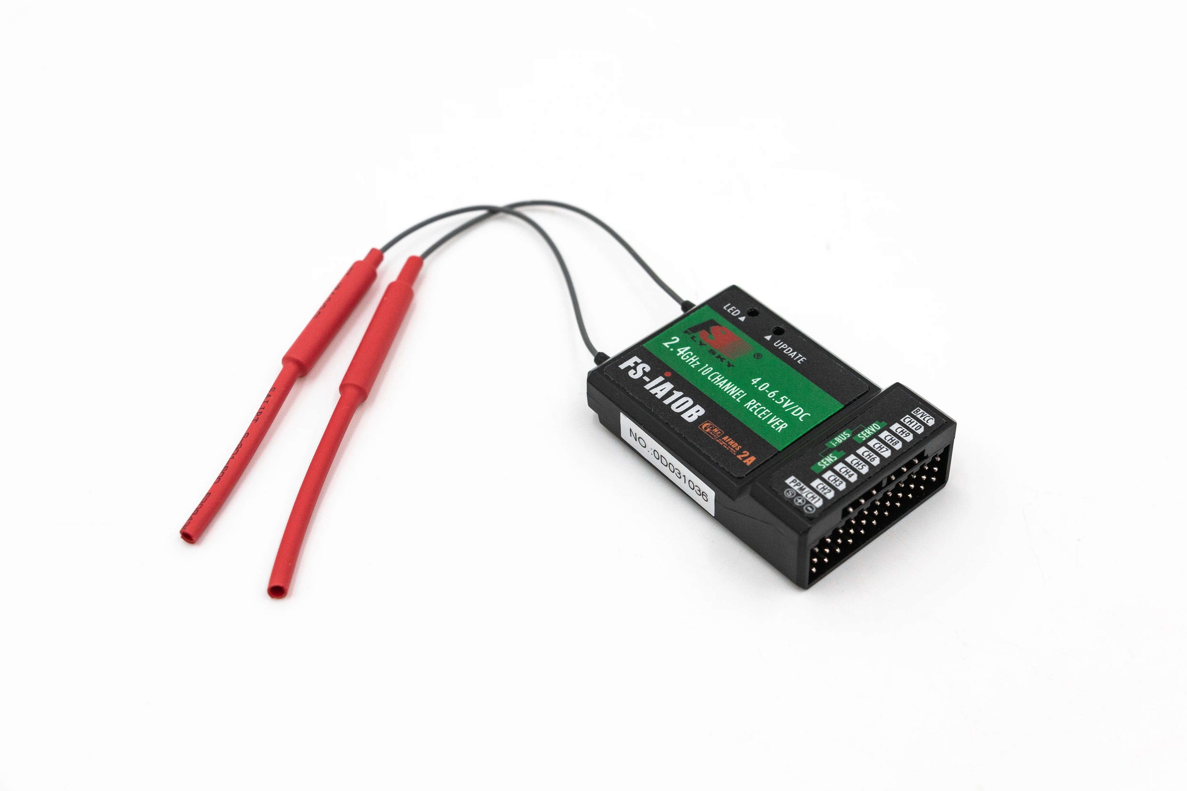 Flysky FS-iA10B 2.4G 10CH Receiver 10 Channel iBUS PWM PPM Output for FS-i6 FS-i6s FS-i10 Transmitter FPV RC Helicopter Airplane