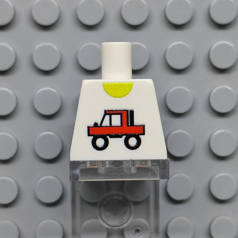 كوري تويز DIY MOC لمجموعة 973 11 #    1 قطعة أجزاء مكعبات البناء المطبوعة على الجسم العلوي