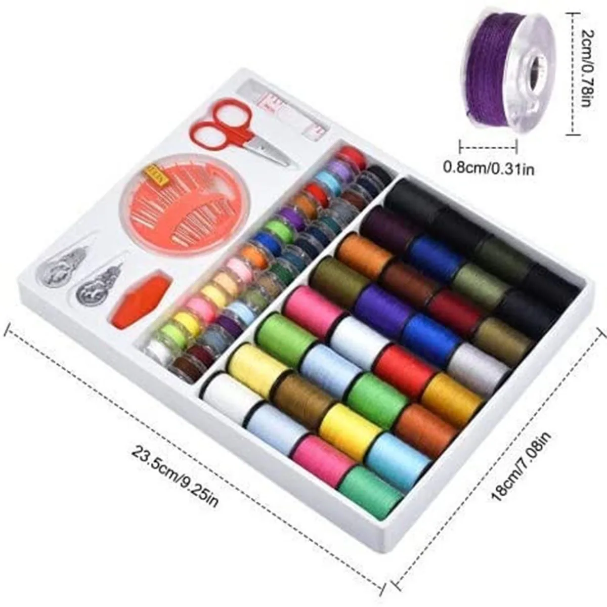 Multicolor Bobbins Sewing Thread Kits Threads Polyester Handheld Mending Machine for Electric Sewing Tool Hand Sewing Machines