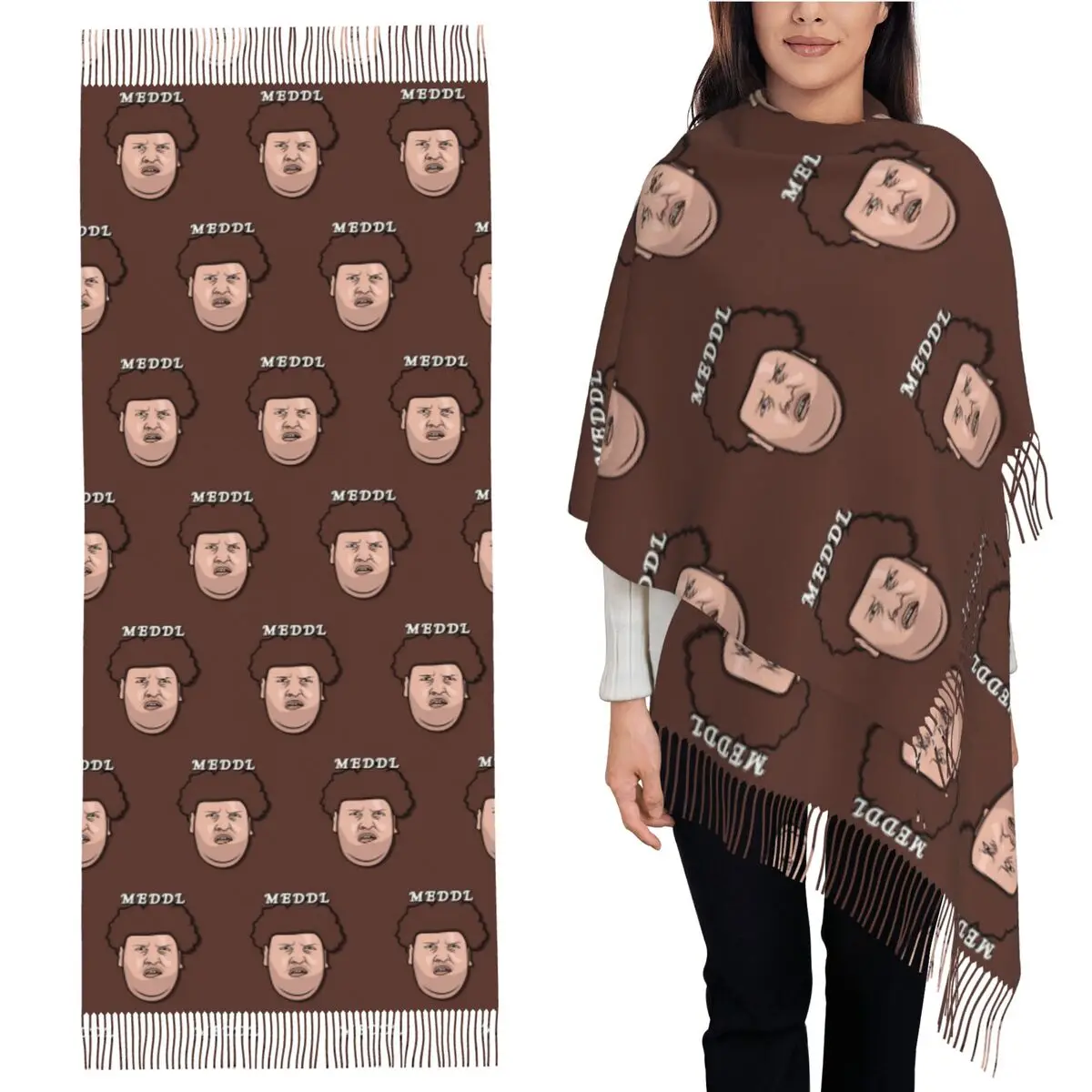 

Dragon Lord Rainer Winkler Illustration Oger Mett Scarf Tassel Scarves Women Shawls and Wraps Large Fall Winter Shawl Wrap