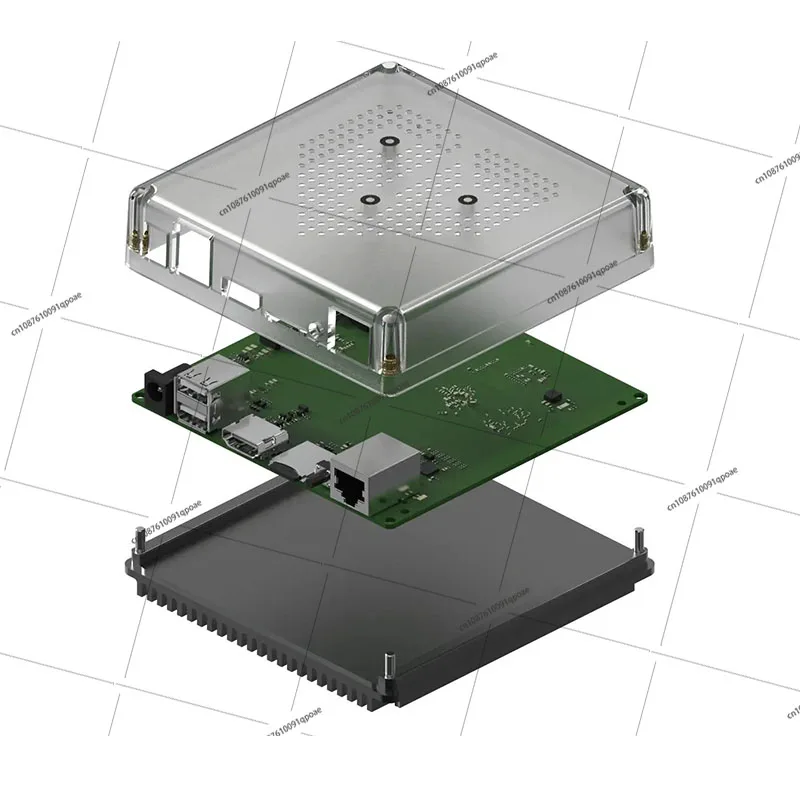 Caja Smart Home verde del asistente del hogar del servidor de puerta de enlace