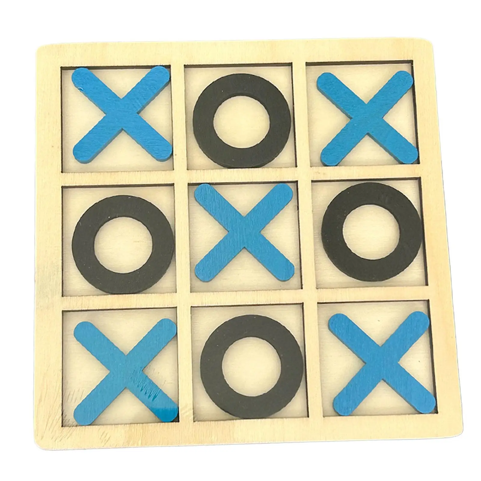 Tic TAC Toe Games Quebra-cabeça, Puzzles De Madeira, Decoração De Mesa De Café, Exterior E Interior, Adultos e Crianças, Presentes De Férias