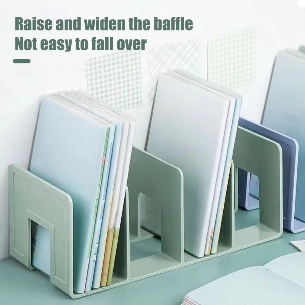 منظم ملفات مكتبي لتنظيم البريد مع 4 حجرات للمستندات والمجلات ورف الكتب المنزلي والمكتب والمنزل للتنظيم