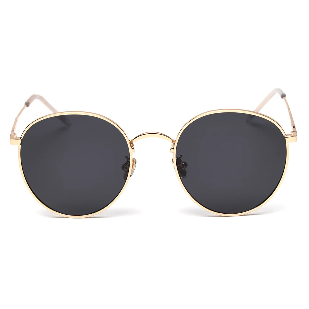 Peekaboo metal round sunglasses women polarized red orange retro sun glasses for men driving eyewear accessories 2019 summer