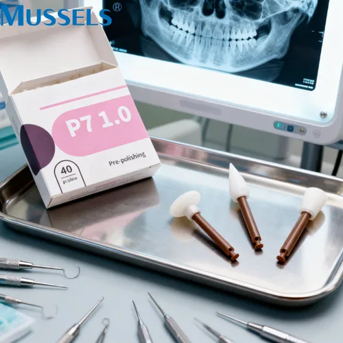 Kit de pulido compuesto para pulidor Dental, 40 Uds., discos de puntos y tazas, sistema de acabado de 1 paso, cabezales de molienda para mejorar los dientes, vástago RA