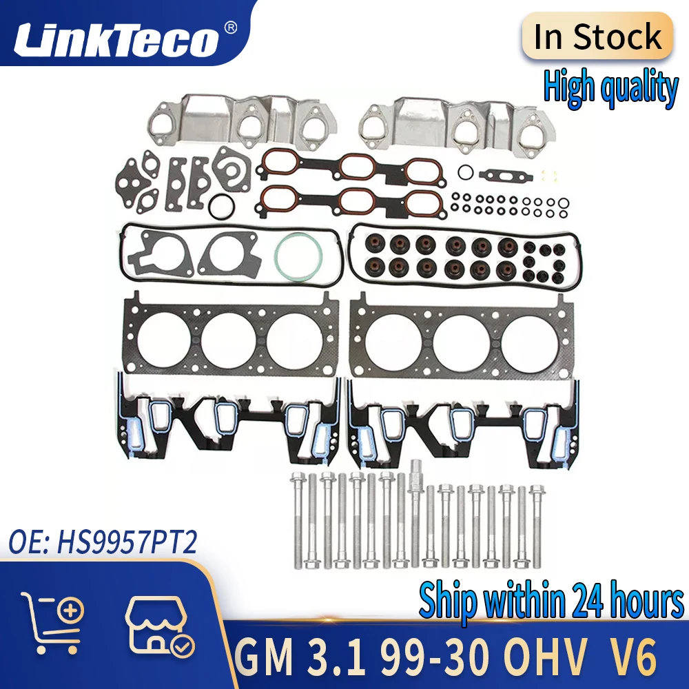 

Engine Parts Full Gasket Set Bolt Kit 3.1 L GAS OHV 95-99 For GM BUICK REGAL SKYLARK CHEVROLET MALIBU OLDSMOBILE ACHIEVA PONTIAC