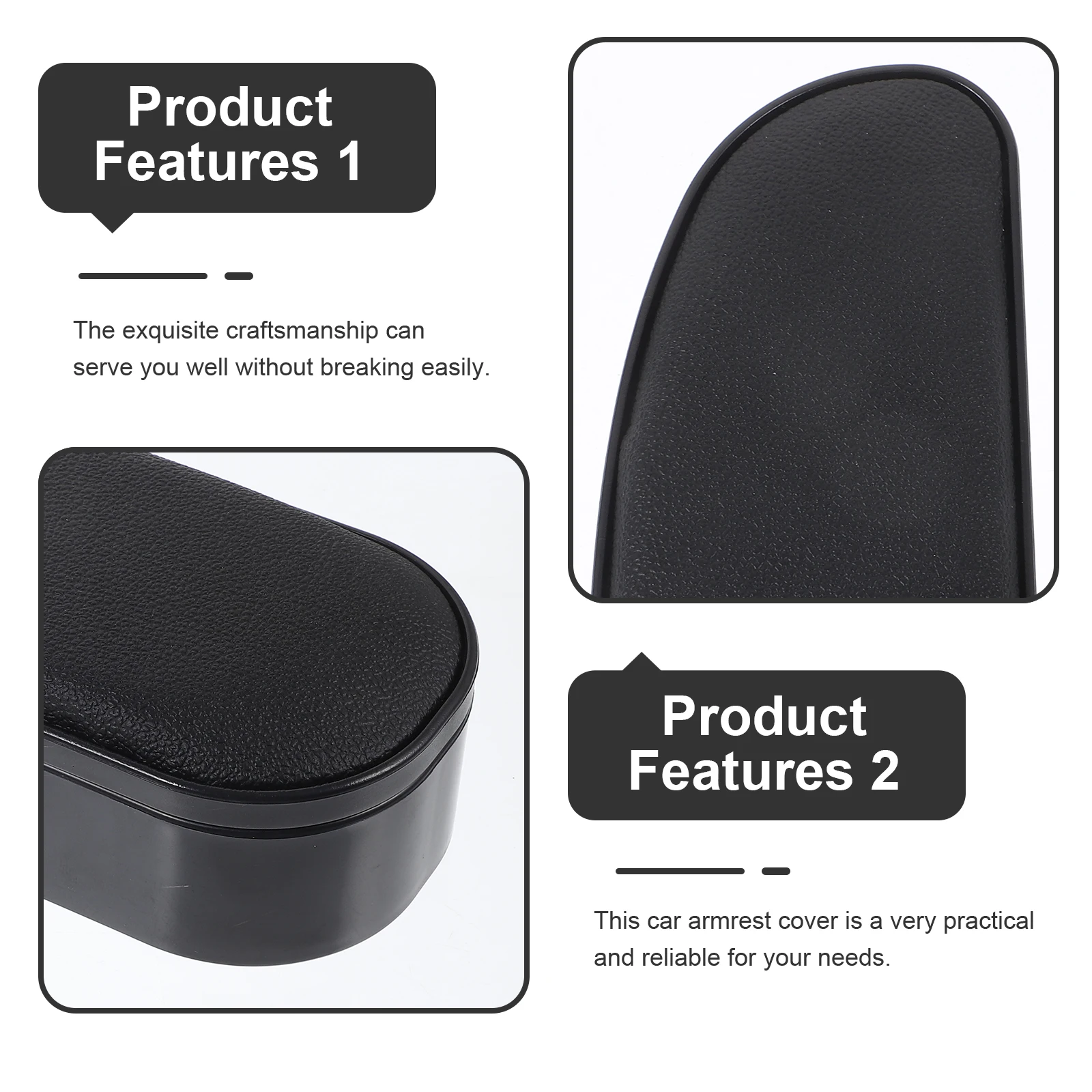 

Universal Car Armrest Cushion Height Adjustable Elbow Rest Pad For Driver Seat With Storage Compatible Left Right Hand Drive