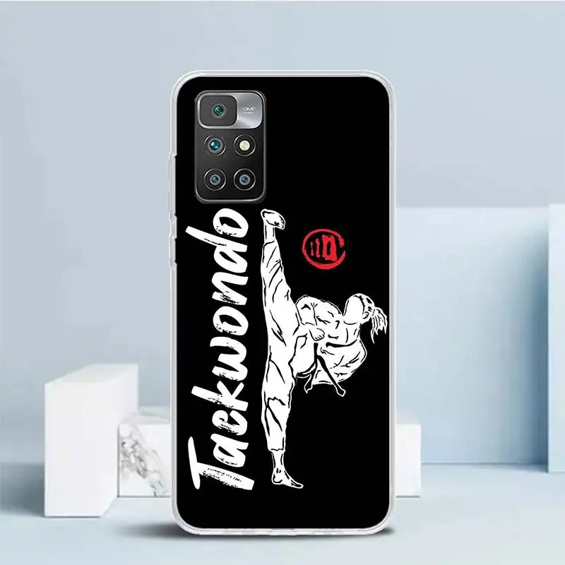 Kungfu Taekwondo Soft Cover for Redmi 12 12C 10 10A 10C 9 9A 9C 9T Print Phone Case 8 8A 7 7A K20 6 Pro 6A S2 K40 Pattern Coque