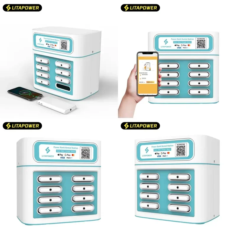 Restaurant Mobile Phone Portable Chargers Station Sharing Power Bank Rent Powerbank Rental Charging Station Without Power