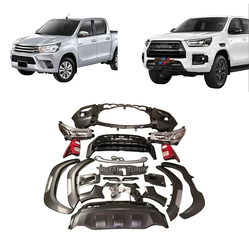 

PP Plastics GR Sport Den Body Kits Conversion Car Bumper for Hilux Revo Rocco GR Bodykit
