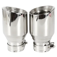 Tubo de escape Universal de acero inoxidable 304 para coche, punta de escape cromada de alta calidad, 1 unidad