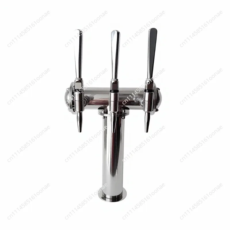 T-shaped stainless steel tower with cold brew nitro coffee faucet, eco-friendly bar accessories