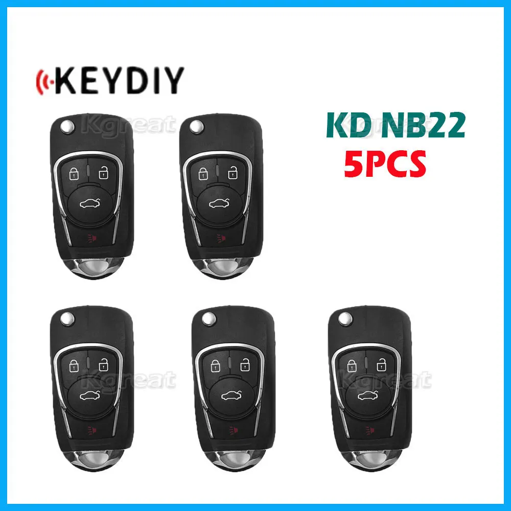 

5pcs KEYDIY KD NB22 Multifunctional Remote Key NB Series NB22-3 NB22-4 Car Key for MINI KD/KD-X2 /KD-MAX KD MAX Key Programmer