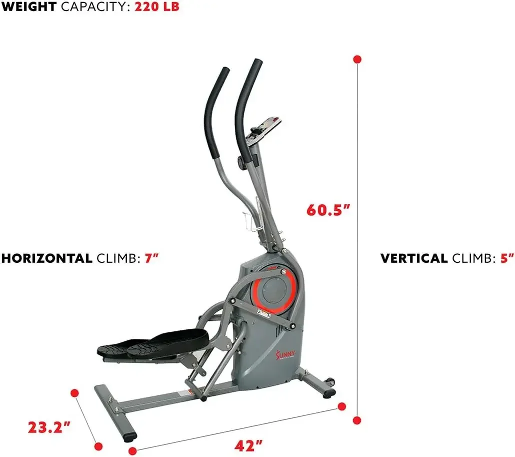 Fitness Cardio Climber Stepping eliptyczna maszyna do ćwiczeń dla domu z 8 poziomami rezystancji magnetycznej, perfor