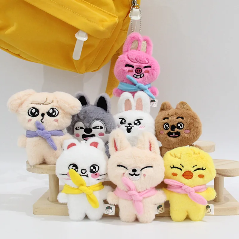 New SKZOO Stray Children's Plush Doll Keychain Cute Animal Doll Pendant Plush Toy Bag Pendant Children's Festival Gift