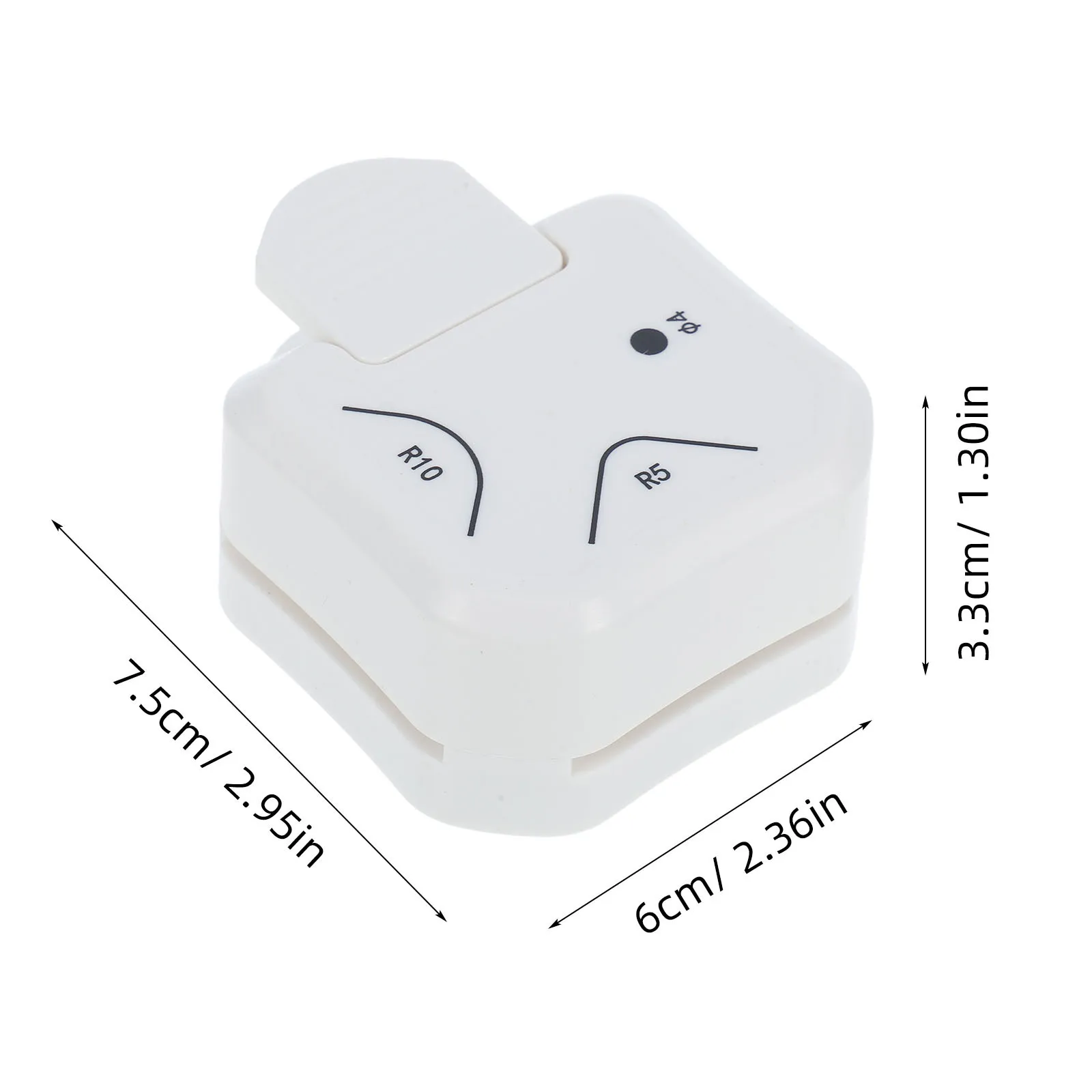 1 قطعة الزاوية متعددة الوظائف مستدير لكمة المحمولة حافة التشذيب أداة النقش الزخرفية للحرف الورقية سكرابوكينغ الأعمال #6