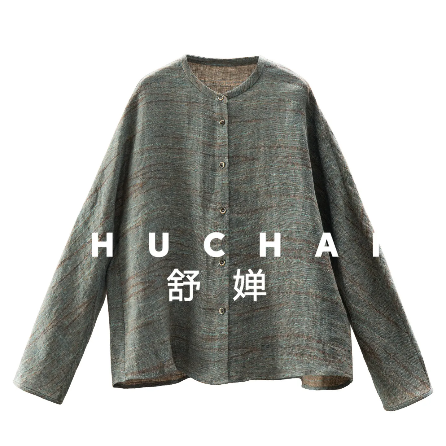 

Летняя женская рубашка 2026 из 100% льна с эффектом пэчворк, свободного кроя, тонкая, с длинным рукавом, модель 69I6