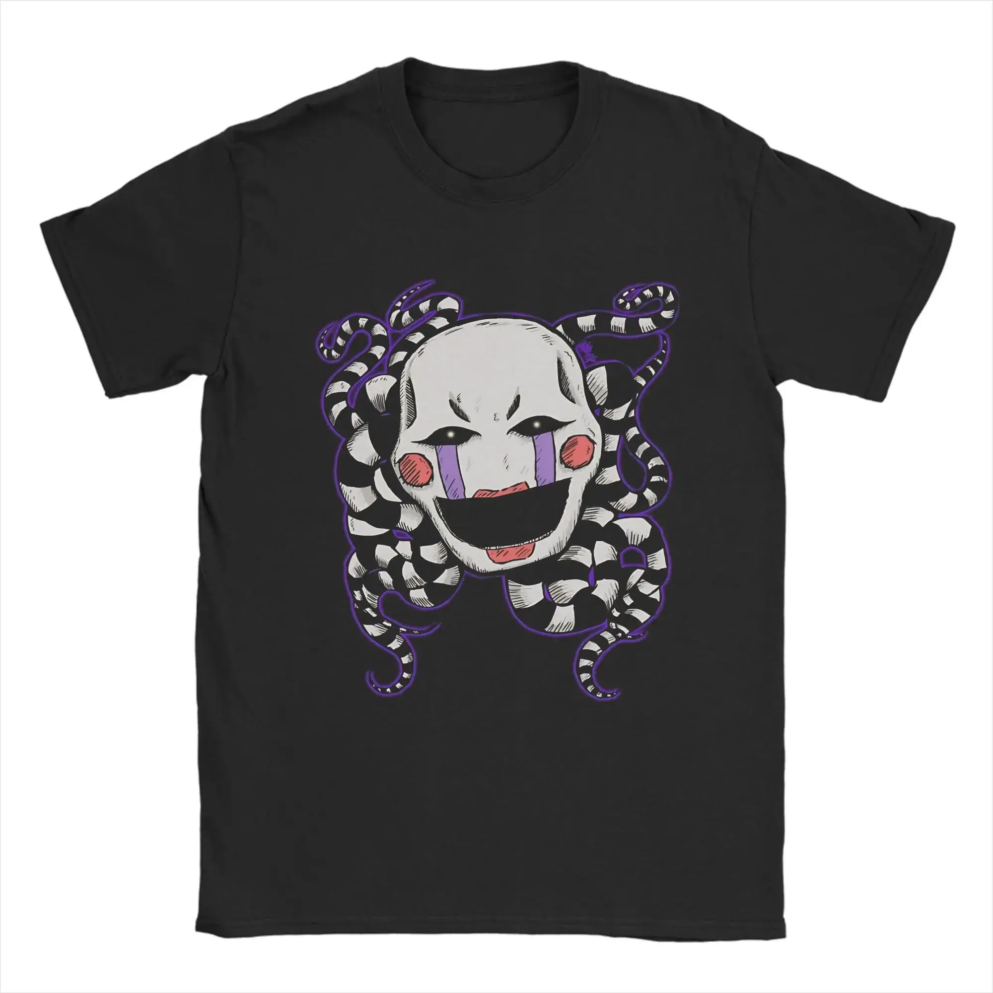 FNAF At Freddys Camisetas de algodón Vintage Y2k Camisetas Marioneta Marioneta Camiseta Casual Camiseta suelta Impresionante Manga corta Unisex
