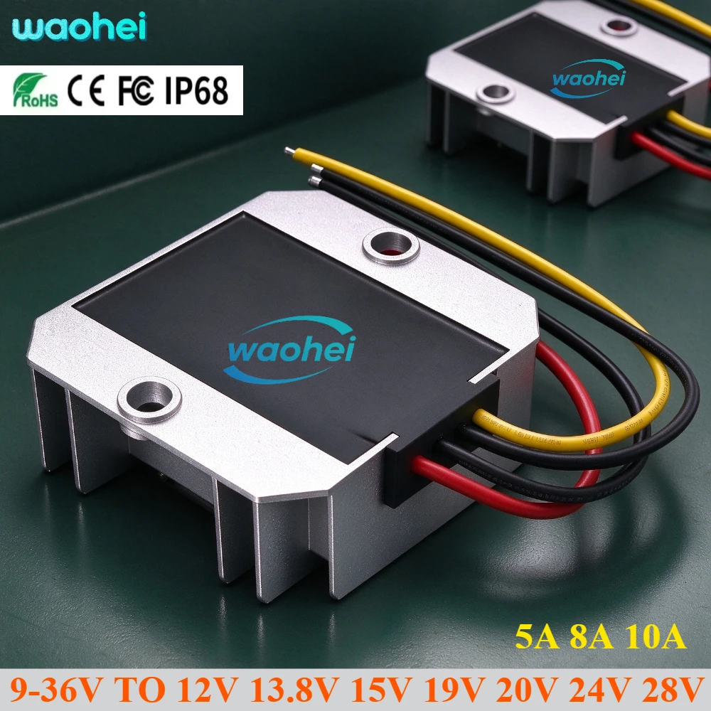 DC To DC Buck-Boost 9-36V To 12V 13.8V 15V 19V 20V 24V 28V Voltage Stabilizer 9-36V To 12V Power Converter 12V Battery Regulator