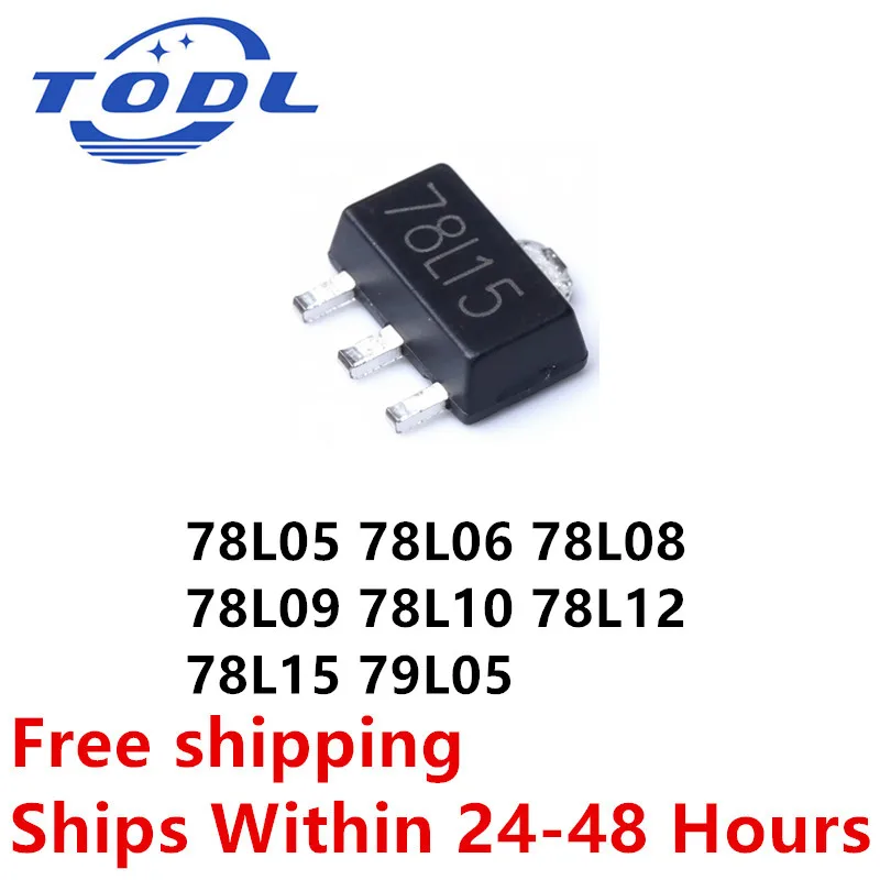 (20piece)100% New 78L09 78L10 78L12 78L05 78L06 78L08 78L15 79L05 SOT-89 Chipset