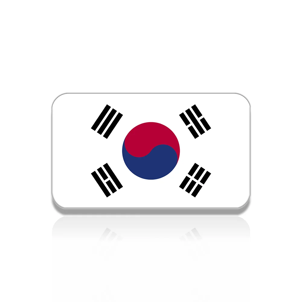 

10Pcs/Set Korean National Flag Brooch Korea Pride Flag Pin For Backpacks Hat Clothes Large Acrylic Patriotic Badge