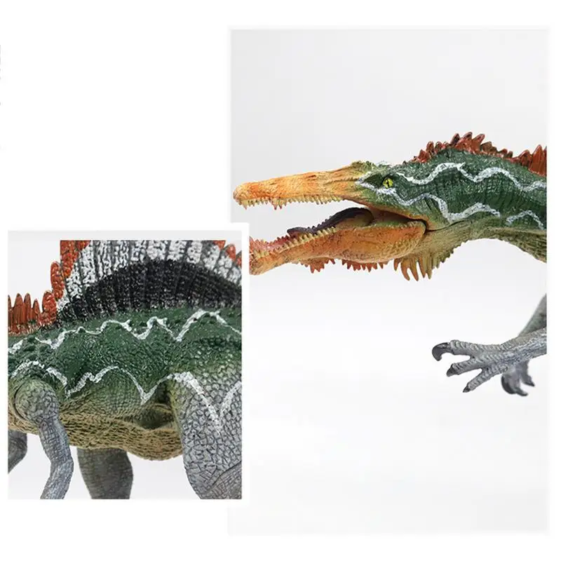 Dinosaur Figures Kids Dinosaur Toys Spinosaurus Shape Water-Based Paint Clear Texture Great For Children's Christmas Or Birthday