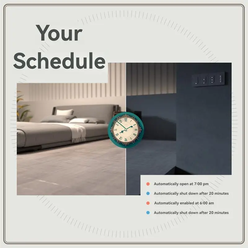 Interruptor de luz inteligente Tuya Wifi confiable necesita cable neutro 110-250V luz de botón de EE. UU. para Alexa Google Home Smart Life, Tuya Wifi