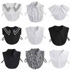 2023 Fashion New White Fake Collar Shirt Women Faux Col Half Shirt Blouse False Collar Woman Sweater Shirt Detachable Collars