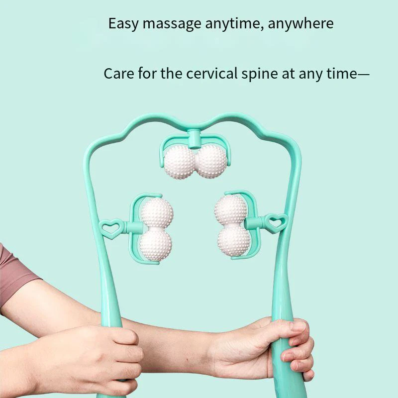 Cervical vertebra shoulder and neck massage home manual massager hand-held neck clamping device kneading neck relaxation massage