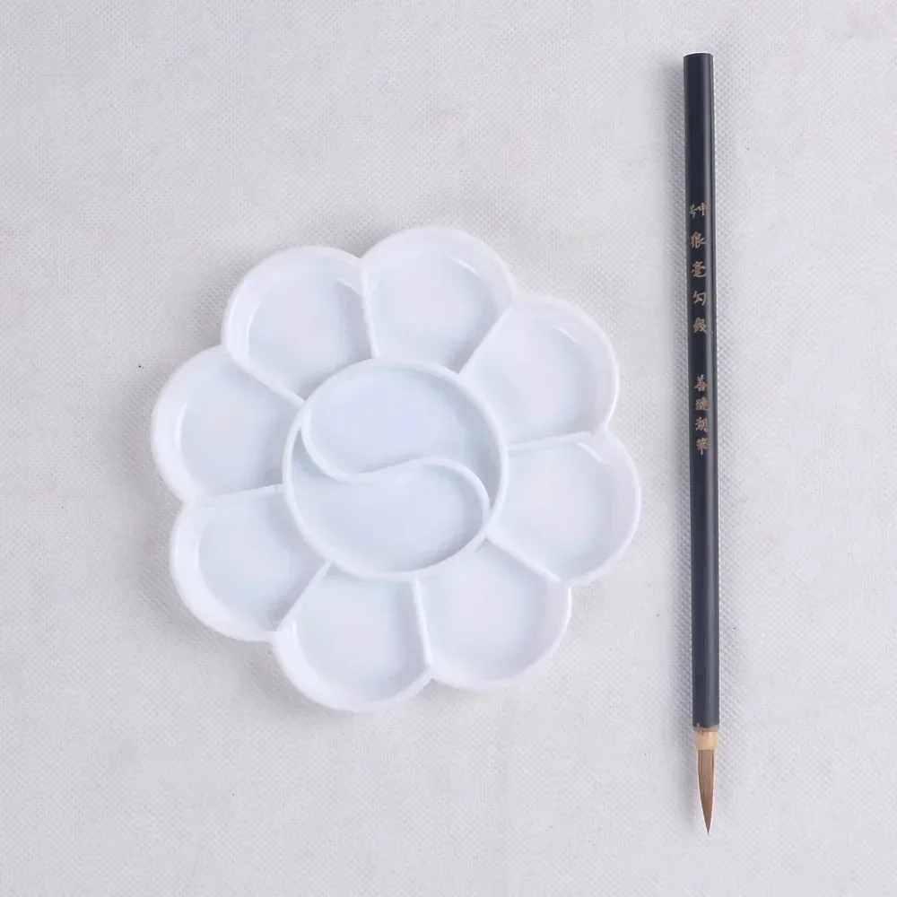 4 Size Plastic Palette Art Alternatives Paint Tray Artist Watercolor School Supplies for Acrylic Oil Propylene Gouache Craft DIY