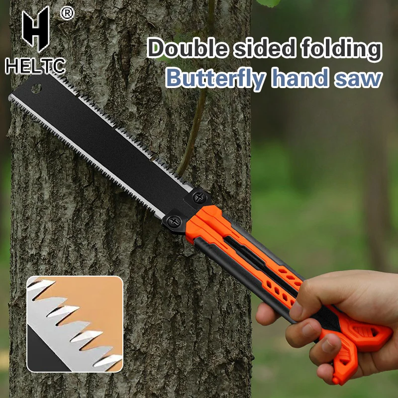 

Saw Woodworking Hand Tools 14" Pocket Folding Saw SK5 Wood Saw,13/14TPI Double Edges Pull Saw Portable Camping Saw Flush Cut Saw