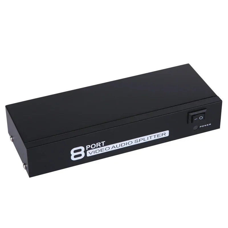 AV Splitter 1x8 1 in 8 Out RCA Screen Audio Video Splitter Vs AV Switcher 8x1  for Wii PS2 PS4 Xbox STB DVD Speaker Amplifier TV view 3