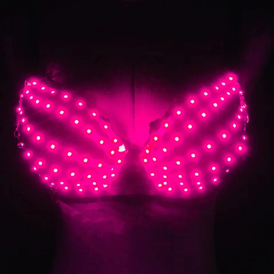 Led sutiã traje feminino carnaval lingerie tron rave festival roupas boate bar clubwear luz acima terno evento festa dançarino