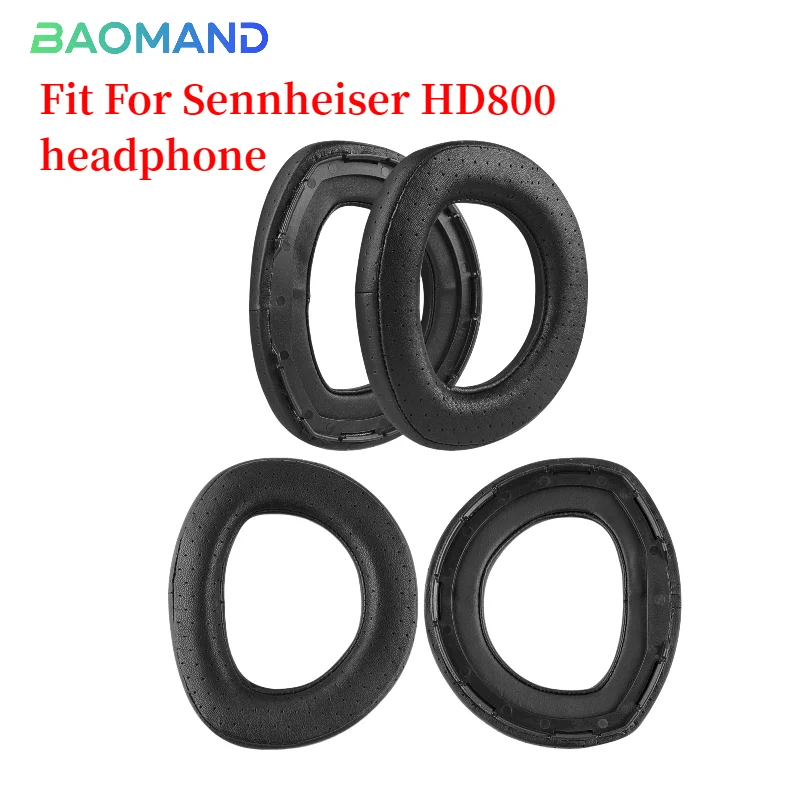 

1Pair Replacement Earpads Cushion for Sennheiser HD800 Headset Headphones Leather Earmuff Ear Cover Earcups