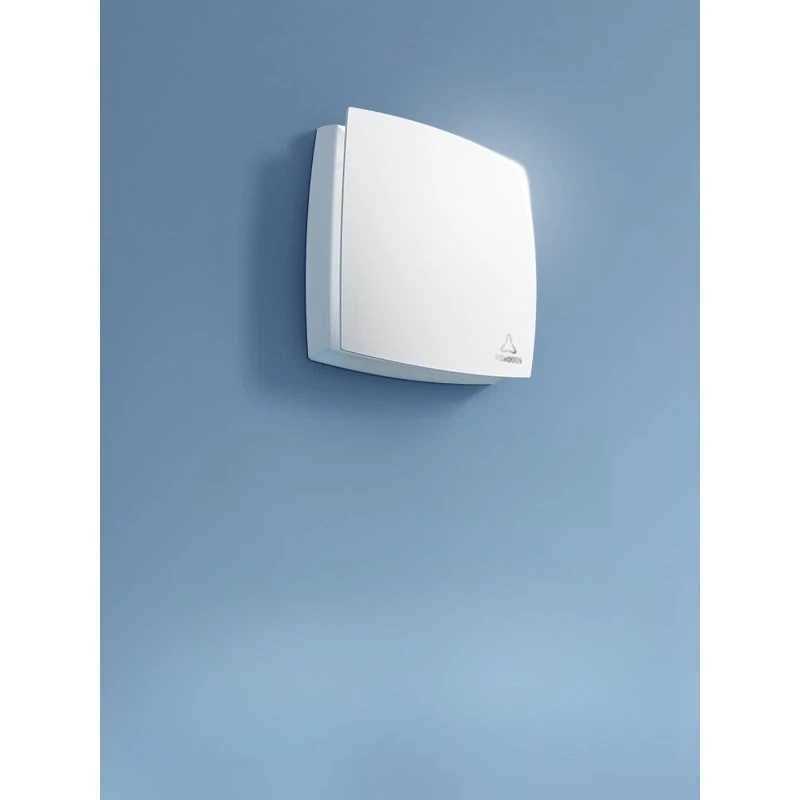 Two-way flow through the wall fresh air system, full heat exchange and discharge integration