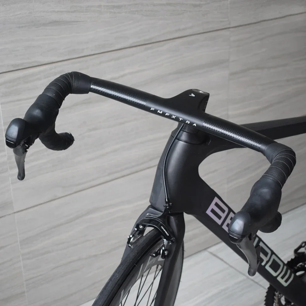 FMFXTRA Road bicycle handlebar Racing bike handlebars made of aluminum alloy Hand bar internal wiring