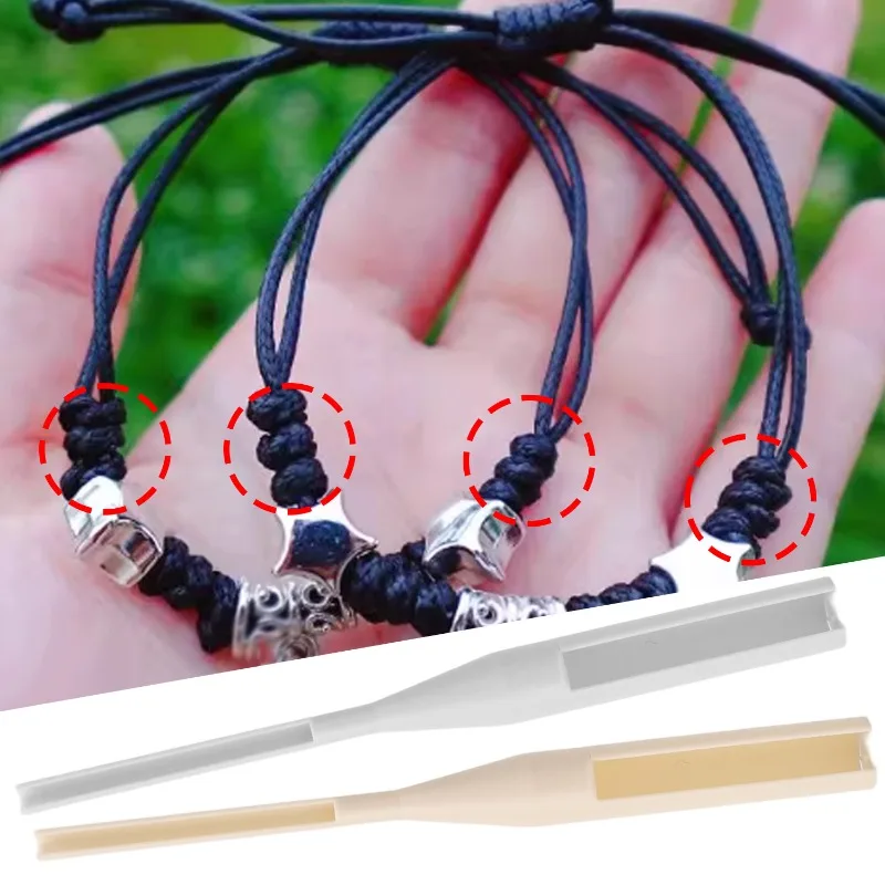 10pcs Rose Knot Weaving Tool Arts Hand Rope Weaving Stick Professional Beginner DIY Handicraft Portable Knit Stick Supply