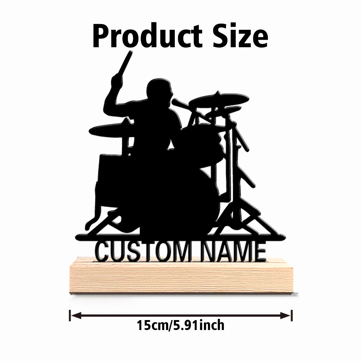 1pc Stylish Personalized Custo - Engraved Wood Frame recension och pris