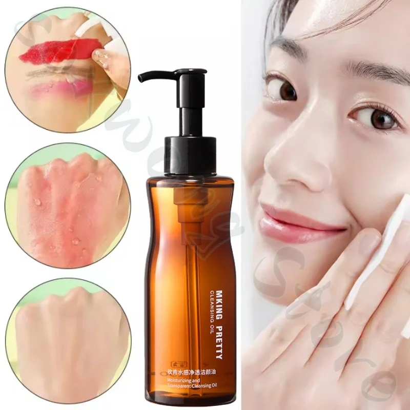 Huile nettoyante aqueuse à texture légère, nettoyage en profondeur, amélioration de la saleté, pores de soirée, rafraîchissant et non gras 150 ml