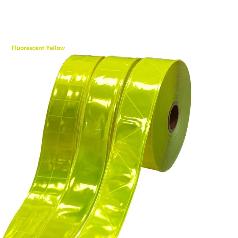 

2 Inch PVC Reflective Strip Reflective Safety Warning Tape Sewing Auxiliary Materials For Clothing