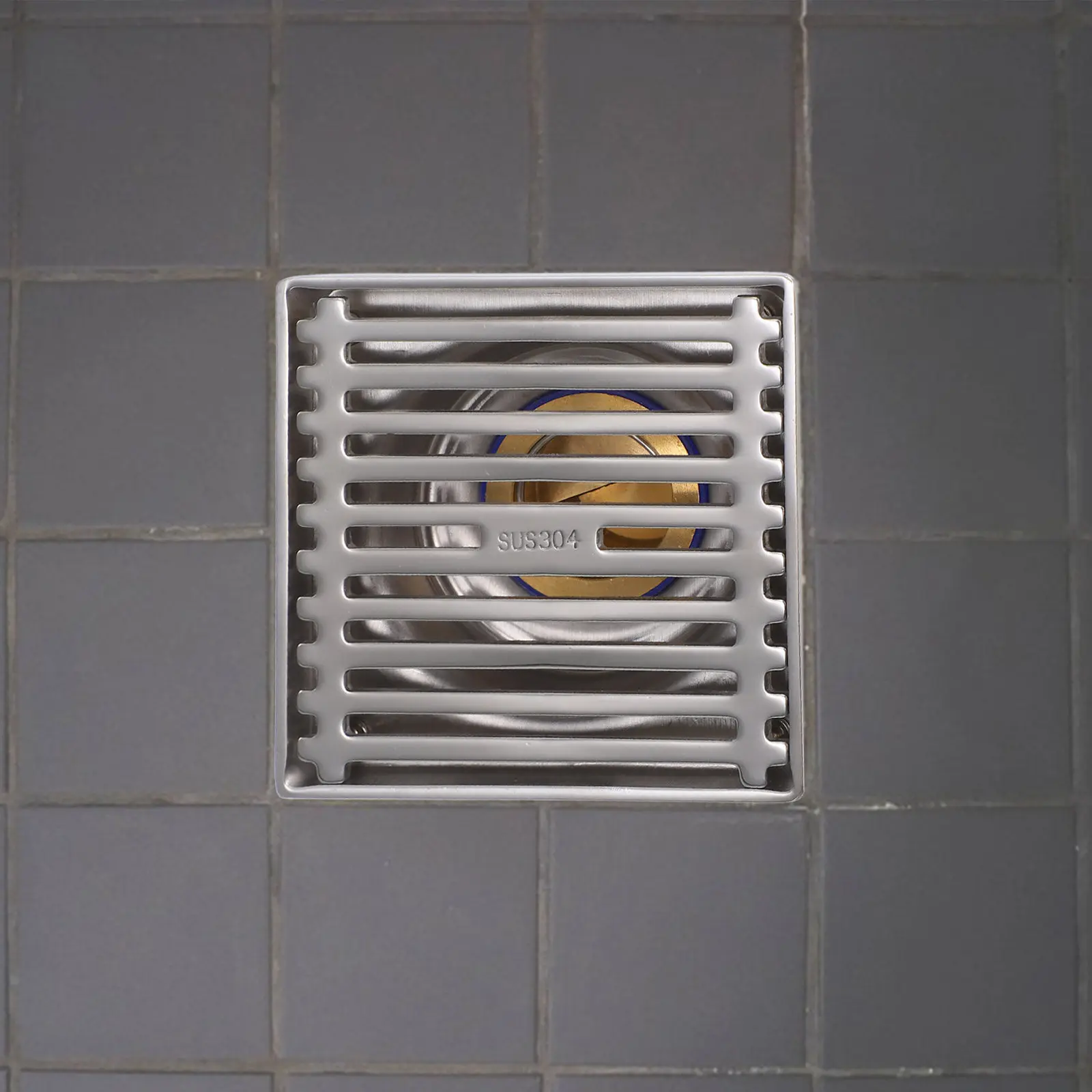 

Stainless Steel Floor Drain Cover Thickened Square Shower Drain Strainer High Flow Odor Proof Bathroom Sink Protector For Wet