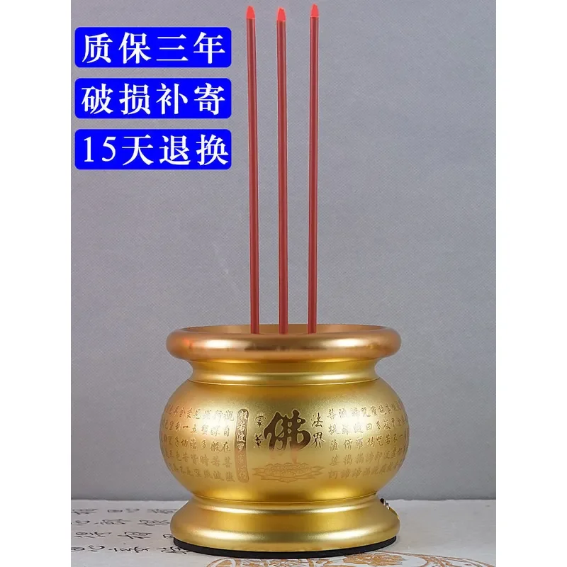 Rechargeable Electric Incense Burner LED Lotus Lamp for Home Altar Buddhist Offering Candle Light Decorative Table Lamp Gift