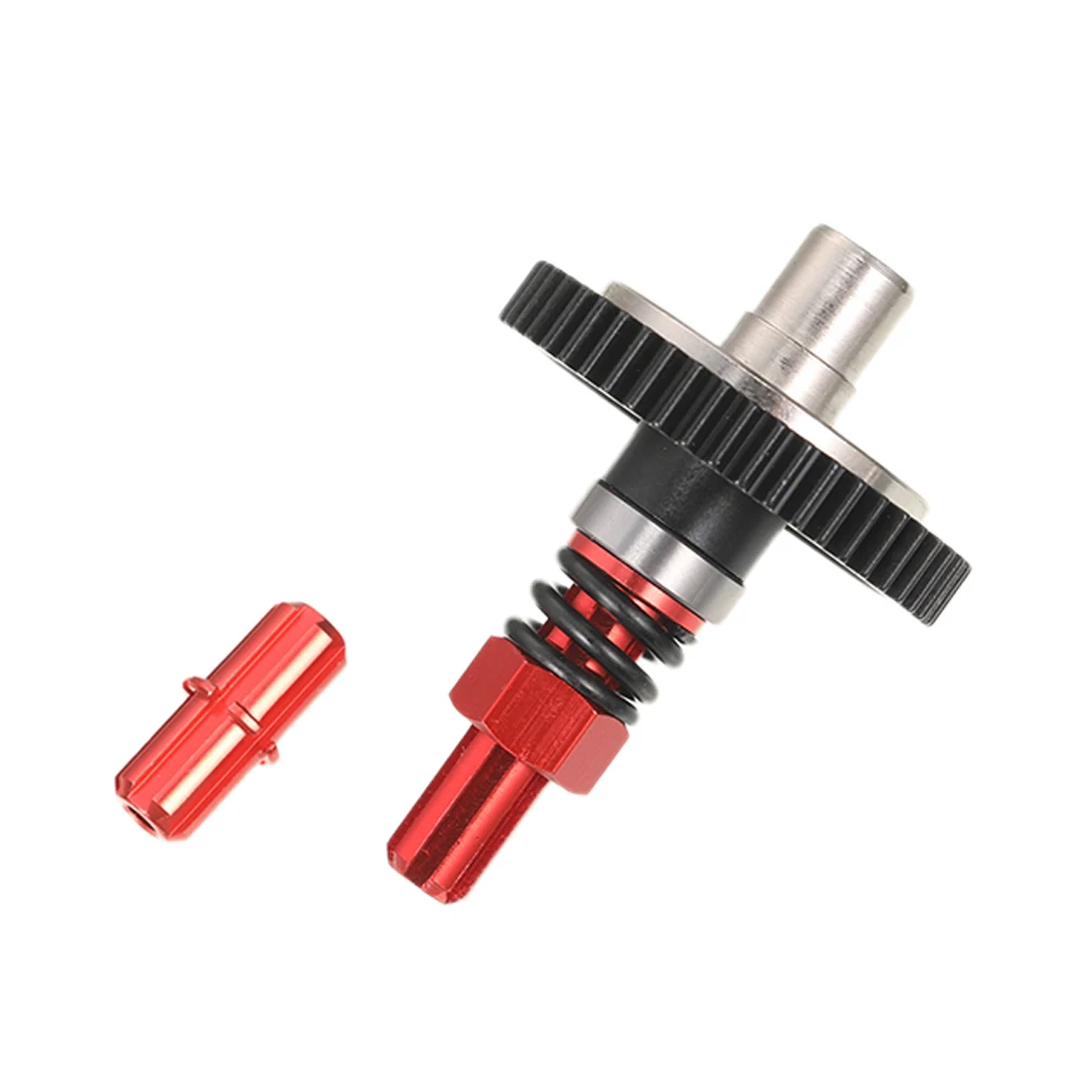 1 peça de aço 1/10 engrenagem para senton 3s rc peça de carro rc acessórios peças de reposição peça de atualização rc hop-ups preto