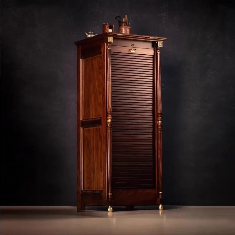 

Black walnut log adult storage chest home storage chest